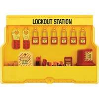 Premier Electrical Lockout Station, Thermoplastic Padlocks, 16 Padlock Capacity, Padlocks Included SGZ647 | NTL Industrial