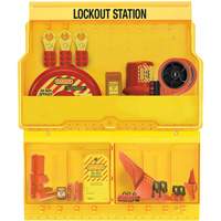 Premier Valve & Electrical Deluxe Lockout Station, None Padlocks, 32 Padlock Capacity, Padlocks Not Included NTL Industrial