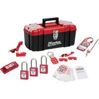 Trousse de cadenassage standard avec cadenas en thermoplastique Zenex, Ensemble &eacute;lectrique, 14 composants compris NTL Industrial