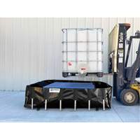 Berme de confinement des d&eacute;versements Ultra-IBC Berm, Capacit&eacute; 400 gal. US, 6' la x 6' lo x 18" h, Support en L NTL Industrial