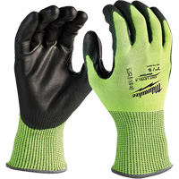 Gants haute visibilit&eacute; r&eacute;sistant aux coupures, Taille Petit, Calibre 13, Rev&ecirc;tement Nitrile/Polyur&eacute;thane, Enveloppe en Poly&eacute;thyl&egrave;ne, ANSI/ISEA 105 niveau 4 NTL Industrial