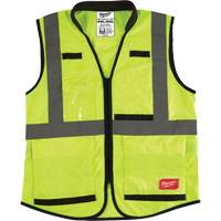 Performance Safety Vest, High Visibility Lime-Yellow, 4X-Large/5X-Large NTL Industrial