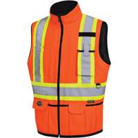6688 Reversible Vest, High Visibility Orange, 2X-Large, Polyester NTL Industrial
