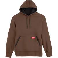 Midweight Pullover Hoodie, Men's, Small, Brown NTL Industrial