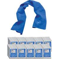 Serviette de refroidissement par &eacute;vaporation Chill-Its 6602, Bleu NTL Industrial