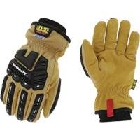 Coldwork Waterproof M-Pact&reg; Driver Gloves, 8, Grain Leather Palm, Elastic Cuff NTL Industrial