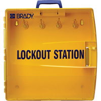 Ready Access Lockout Station, None Padlocks, 40 Padlock Capacity, Padlocks Not Included SHB869 | NTL Industrial