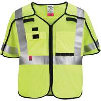 Breakaway Mesh Safety Vest, Black/High Visibility Lime-Yellow, Medium/Small NTL Industrial