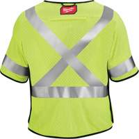 Breakaway Mesh Safety Vest, Black/High Visibility Lime-Yellow, Medium/Small NTL Industrial