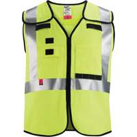 Breakaway Mesh Safety Vest, Black/High Visibility Lime-Yellow, Medium/Small NTL Industrial