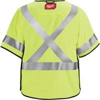 Breakaway Mesh Safety Vest, Black/High Visibility Lime-Yellow, Medium/Small NTL Industrial