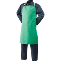 Weldlite Fire-Resistant Cotton Apron, Bib, 36" L, Green NTL Industrial