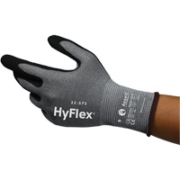 HyFlex&reg; 11-571 Cut-Resistant Gloves, Size 5, 15 Gauge, Nitrile Coated, Nylon/HPPE/Spandex Shell, ASTM ANSI Level A4/EN 388 Level D NTL Industrial