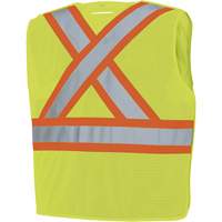 598P Veste de s&eacute;curit&eacute; &agrave; maille d&eacute;tachable, Jaune lime haute visibilit&eacute;, Moyen/Petit, Polyester NTL Industrial