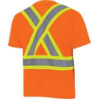 6990 Bird's-Eye Safety Shirt, Polyester, X-Small, High Visibility Orange NTL Industrial