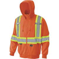 6940 Zip Style Hoodie, Small, High Visibility Orange NTL Industrial