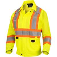 5999JW Women's Traffic Safety Jacket, Polyester, High Visibility Lime-Yellow, X-Small NTL Industrial