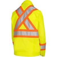 5999JW Women's Traffic Safety Jacket, Polyester, High Visibility Lime-Yellow, X-Small NTL Industrial