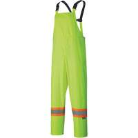 5599 Lightweight Waterproof Rain Suit, Polyester/PVC, X-Small, High Visibility Lime-Yellow NTL Industrial