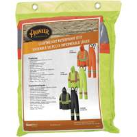 5599 Lightweight Waterproof Rain Suit, Polyester/PVC, X-Small, High Visibility Lime-Yellow NTL Industrial