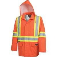 5626 The Rock 300D Waterproof Safety Jacket, Polyester, High Visibility Orange, Small NTL Industrial