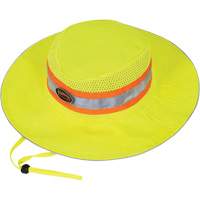 Ranger's Hat with Strap, High Visibility Lime-Yellow, Polyester SHD771 | NTL Industrial