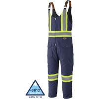 5536 Quilted Duck Overalls, Cotton, Small, Navy Blue NTL Industrial