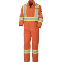5551 Flame-Gard&reg; FR/Arc-Rated Coverall, Size 40, High Visibility Orange, 9.1 cal/cm² NTL Industrial
