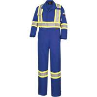 5558A High-Visibility Flame-Resistant Coveralls, Size 38, Royal Blue, 11 cal/cm² NTL Industrial