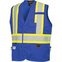 7730 FR-Tech&reg; Flame-Resistant Arc Safety Vest, Small, Royal Blue, 10 cal/cm² NTL Industrial