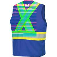 7730 FR-Tech&reg; Flame-Resistant Arc Safety Vest, Small, Royal Blue, 10 cal/cm² NTL Industrial
