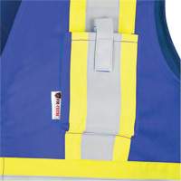 7730 FR-Tech&reg; Flame-Resistant Arc Safety Vest, Small, Royal Blue, 10 cal/cm² NTL Industrial