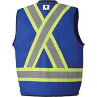 7733 FR-Tech&reg; Flame-Resistant Arc Surveyor's Vest, Small, Royal Blue, 9.7 cal/cm² NTL Industrial