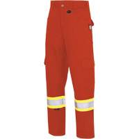 7765 FR-Tech&reg; 88/12 Arc Rated High-Visibility Safety Cargo Pants, 30, x 32, High Visibility Orange, 10 cal/cm² NTL Industrial