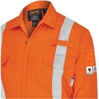 7702BB FR-Tech&reg; 2-Tone Safety Coverall, Size 36, Navy Blue/Orange, 10 cal/cm² NTL Industrial