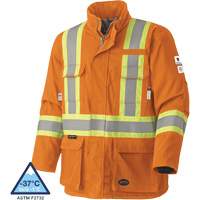 5533 Manteau de s&eacute;curit&eacute; ignifuge, Petit, Orange haute visibilit&eacute;, 58 cal/cm² NTL Industrial