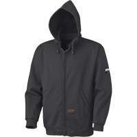 337 Flame-Resistant Zip Style Hoodie, Men's, X-Small, Black, 22 cal/cm² NTL Industrial