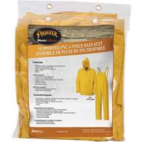 577 3-Piece Rain Suit, Polyester/PVC, 6X-Large, Yellow NTL Industrial