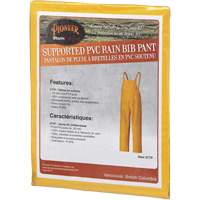 577P Storm Master&reg; Bib Pants, Small, Polyester/PVC, Yellow NTL Industrial