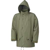 Stretch Rain Jacket, Polyurethane, X-Small, Green SHE402 | NTL Industrial