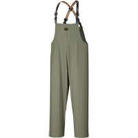 D7020 Dry King&reg; Stretch Bib Pants, X-Small, Polyurethane, Green NTL Industrial