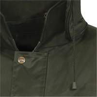 Manteau à capuchon indéchirable Nailhead pour planteur d’arbres, Polyester/PVC, T-petit, Vert SHE437 | NTL Industrial