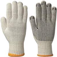 501 Knitted Dotted-Palm Gloves, Poly/Cotton, Small NTL Industrial