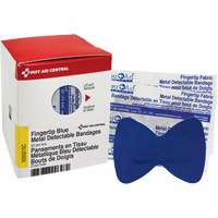Fingertip Blue Detectable Bandages, Fingertip, Fabric Metal Detectable, Sterile SHE880 | NTL Industrial