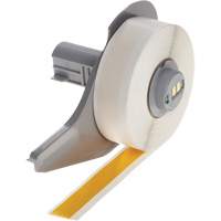 All-Weather Permanent Adhesive Label Tape, Vinyl, Yellow, 0.5" Width NTL Industrial