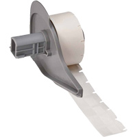 &eacute;tiquettes enveloppantes auto-adh&eacute;sives pour fils et c&acirc;bles, Vinyle, 0,5" lo x 0,75" h, Blanc NTL Industrial