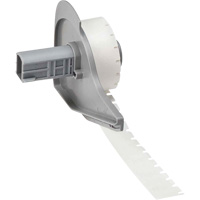 &eacute;tiquettes polyvalentes pour environnements difficiles, Polyester, 0,35" lo x 0,2" h, Noir sur transparent NTL Industrial