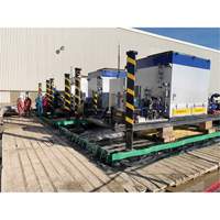 Berme Ultimate Copolymer 2000 Ultra-Containment Berm, Capacit&eacute; 179 gal. US, 4' la x 6' lo x 12" h, Support &agrave; charni&egrave;re NTL Industrial