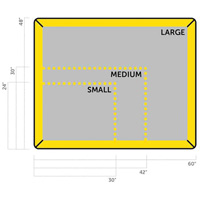 Petit tampon Ultra-Filter, Capacit&eacute; 0,8 gal. US, 2,5' la x 2' lo x 3" h, Paroi en mousse NTL Industrial