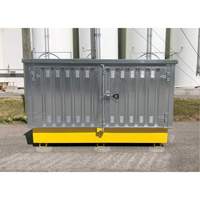 Ultra-Twin IBC en acier avec couvercle rigide, 123,4" lo x 73,4" la x 66,4" h, Capacit&eacute; de charge 12250 lb NTL Industrial